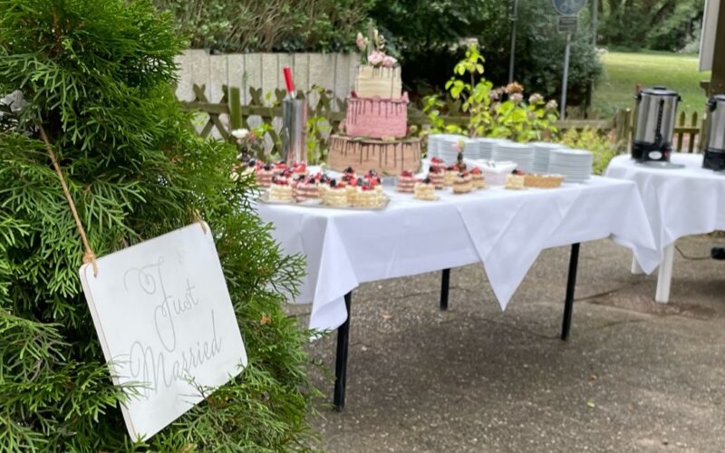 Biergarten Kuchenempfang